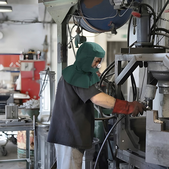 MASKA DO PIASKOWANIA OCHRONNA KASK PIASKOWANIE