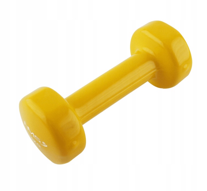 CIĘŻAREK ŻELIWNY POKRYTY WINYLEM HMS 1 kg 17023 HANTEL HANTELKA TRENING
