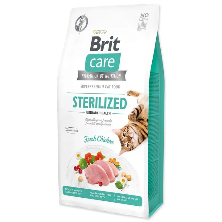 Brit Care Cat Grain Free Sterilized Urinary Sucha Karma dla Kota 7kg
