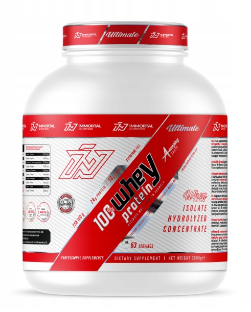 IMMORTAL WHEY PROTEIN 2000g BIAŁKO SERWATKOWE WPC