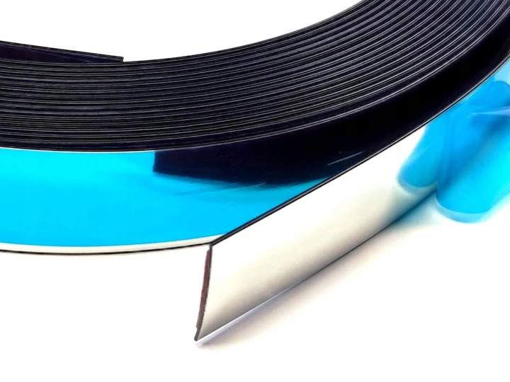 GRATISY# Listwa dekoracyjna ozdobna płaska CHROM 21mm 10m