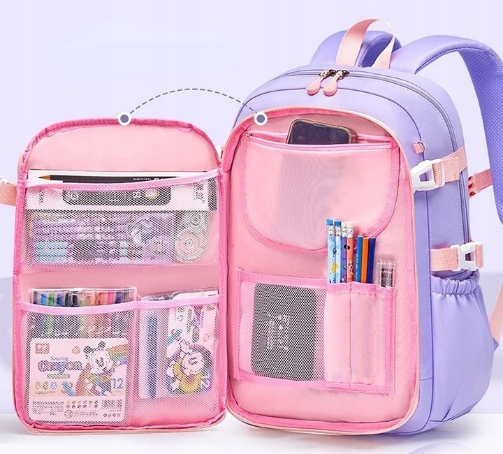 PLECAK SZKOLNY TORNISTER PIÓRNIK KRÓLIK ZAJĄC DLA DZIEWCZYNKI BN 180 kl 1-3