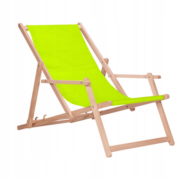 Leżak drewniany z podłokietnikami ogrodowy San-Drew TP01