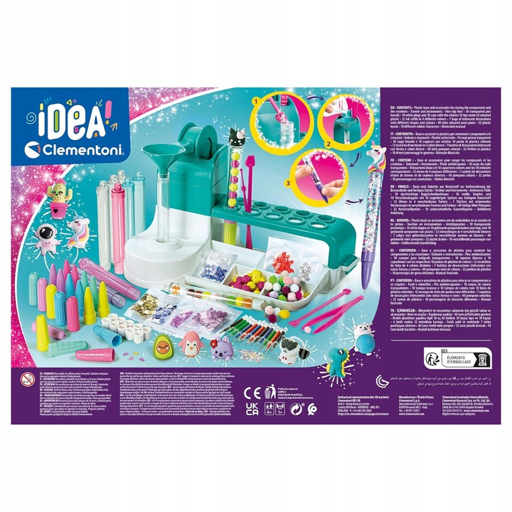 ZESTAW KREATYWNY ART FABRYKA DŁUGOPISÓW DIY PEN CREATOR STUDIO CLEMENTONI