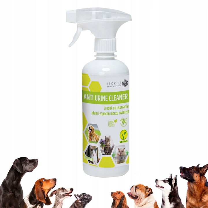 NEUTRALIZATOR POCHŁANIACZ ZAPACHÓW MOCZU PSA 2x 500ml ISOKOR USUWA ZAPACH