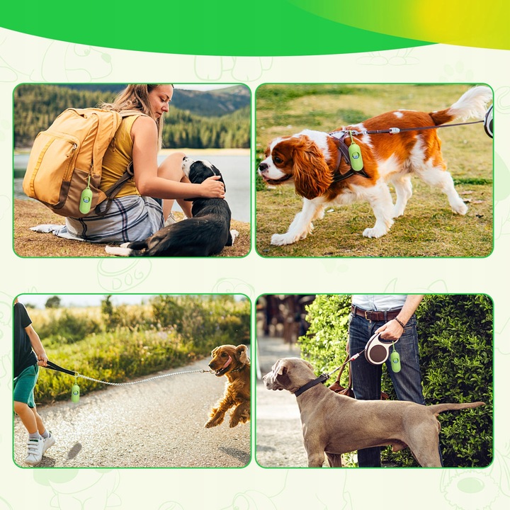 WORECZKI Na Psie Odchody BIODEGRADOWALNE 540 szt+dozownik