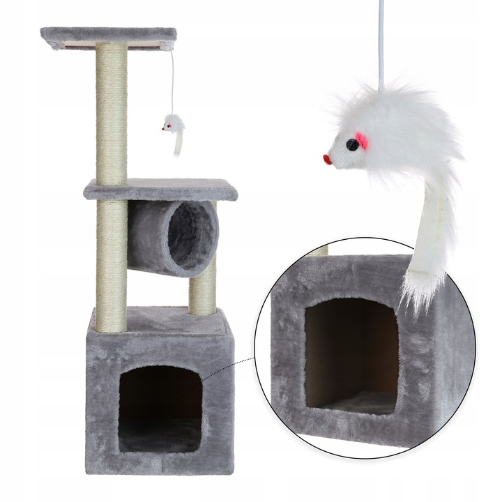 DRAPAK DLA KOTA KOTÓW DOMEK LEGOWISKO SŁUPEK 92CM