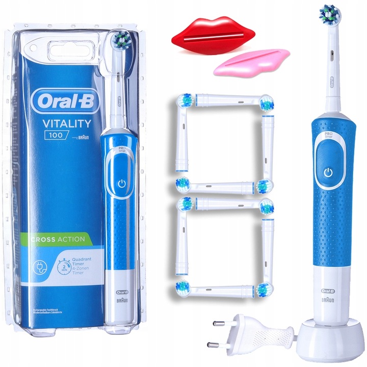 Szczoteczka Elektryczna ORAL-B Vitality 100 ZESTAW Niebieska