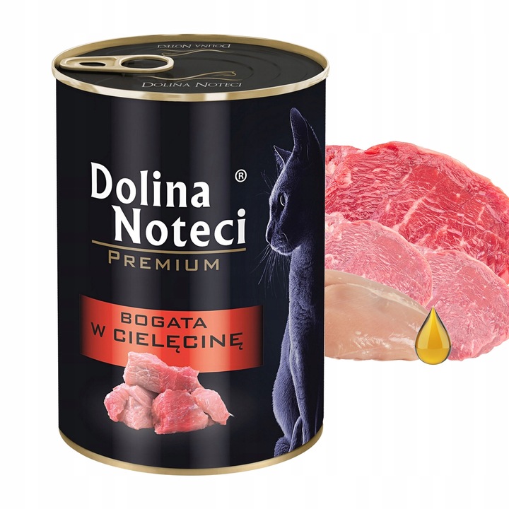 DOLINA NOTECI Premium karma mokra kota Bogata w MIX SMAKÓW bez zbóż 6x 400g