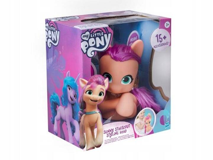MY LITTLE PONY GŁOWA DO STYLIZACJI KUCYK SUNNY STARSCOUT CZESANIE + DODATKi