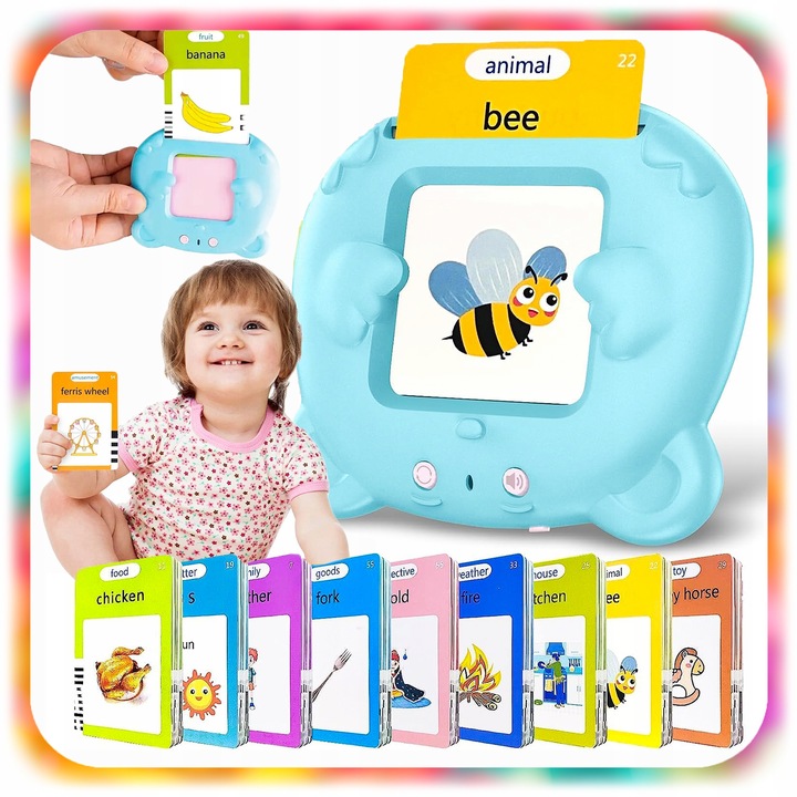 CZYTNIK KART DO WCZESNEJ NAUKI JĘZYKA ANGIELSKIEGO DLA DZIECI XL 510 SŁÓWEK