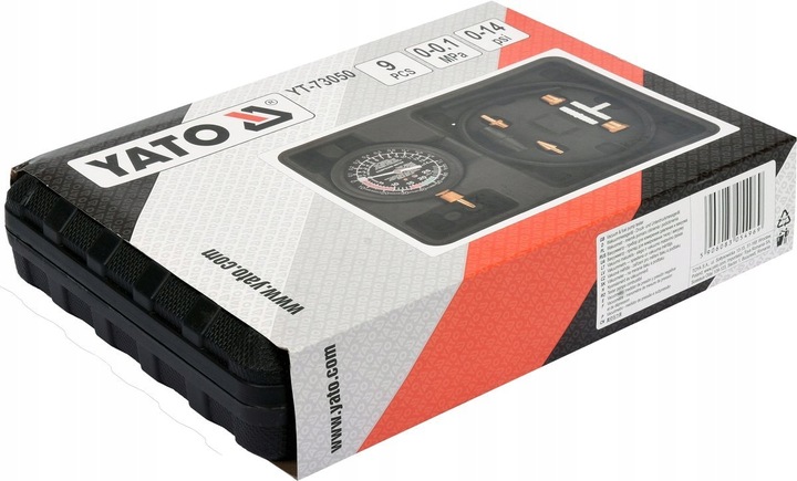 YATO MIERNIK TESTER DO POMIARU CIŚNIENIA PODCIŚNIENIA WAKUOMETR 9 SZTUK