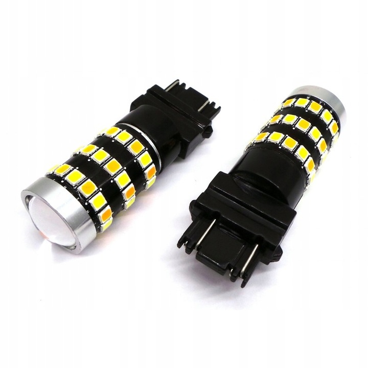 P27/7W LED 3157 12V CANBUS biało-pomarańczowa