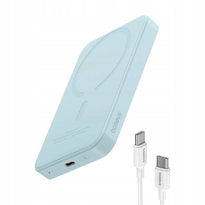 BASEUS MAGNETYCZNY POWERBANK MAGSAFE 5000MAH ŁADOWANIE INDUKCYJNE QC 20W