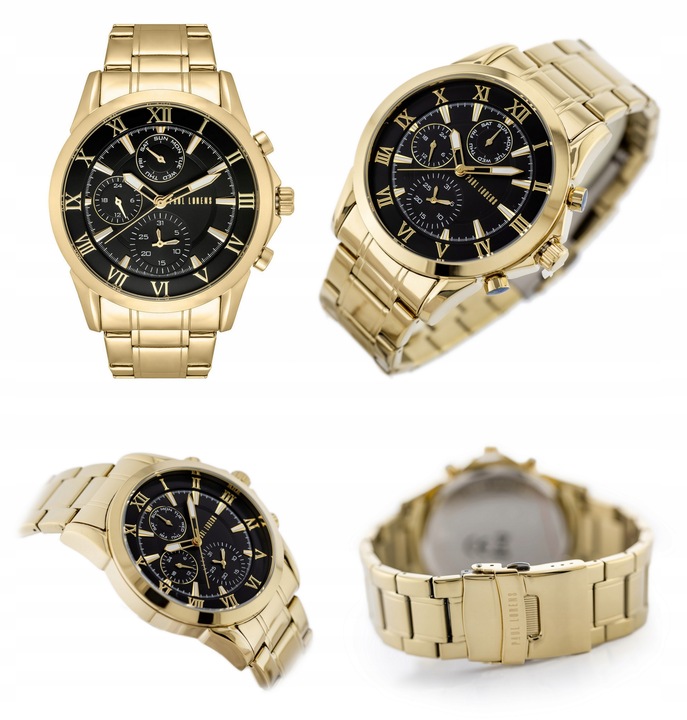 ZEGAREK MĘSKI PAUL LORENS BRUTUS chronograf datownik + BOX +GRAWER