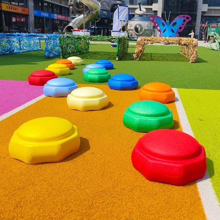 Ścieżka Sensoryczna Kamienie Balansujące Treningu Równowagi Rzeczne Ogrodu