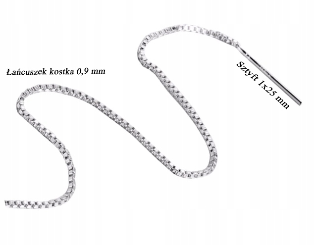 KOLCZYKI SREBRNE 925 WISZĄCE DAMSKIE CYRKONIE SZTYFTY DŁUGIE PRZEWLEKANE