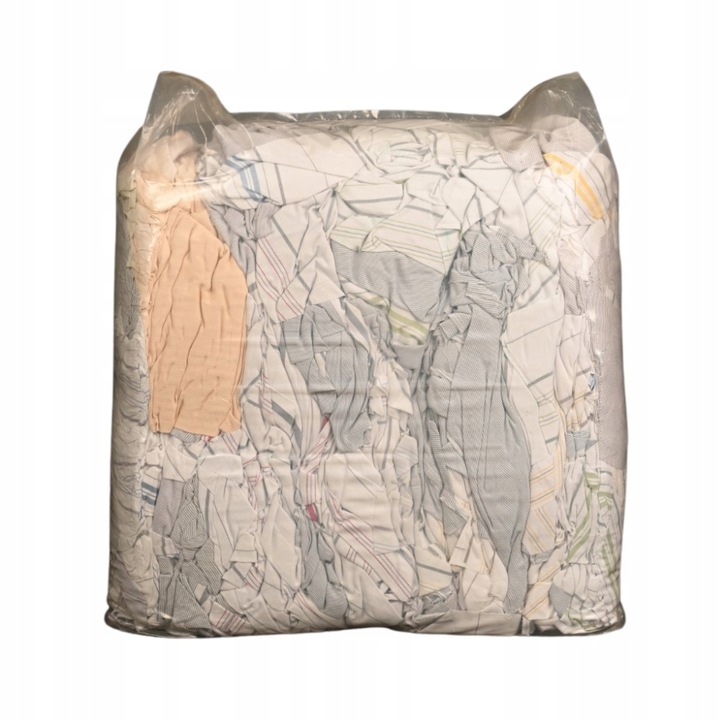 Czyściwo Bawełniane Przemysłowe Pościel 100 % Kolor Cięte Bezpyłowe 8 KG