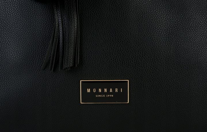 KLASYCZNA TORBA Z POMPONEM MONNARI MIEJSKA SHOPPER POJEMNA PREMIUM