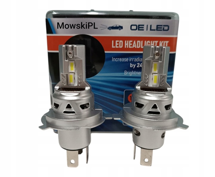 2x Żarówka H4 LED retrofit canbus 6000k 35W P&P 1 do 1 16000lm