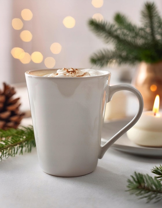 Kubki ceramiczne białe GLASMARK zestaw 6szt kawę latte herbatę 250ml