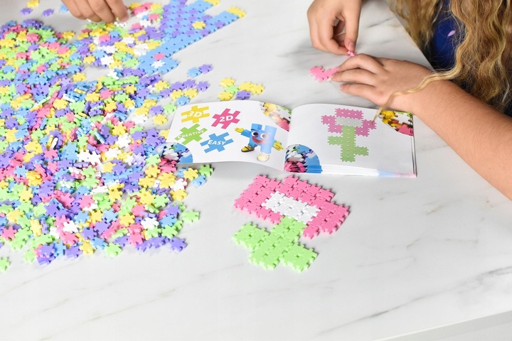 KLOCKI KONSTRUKCYJNE MINI WAFLE Meli Minis Pastel 1200 El PUZZLE MOZAIKA