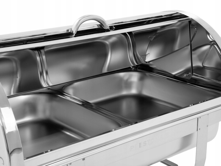 PODGRZEWACZ GN 1/2 DO POTRAW GASTRONOMICZNY 2X4 L ROLL-TOP INOX PRESTONA