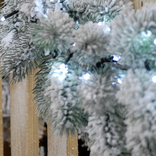 ŚWIATEŁKA LAMPKI CHOINKOWE 500 LED ZIMNY BIAŁY BIAŁE WEWNĘTRZNE ZEWNĘTRZNE