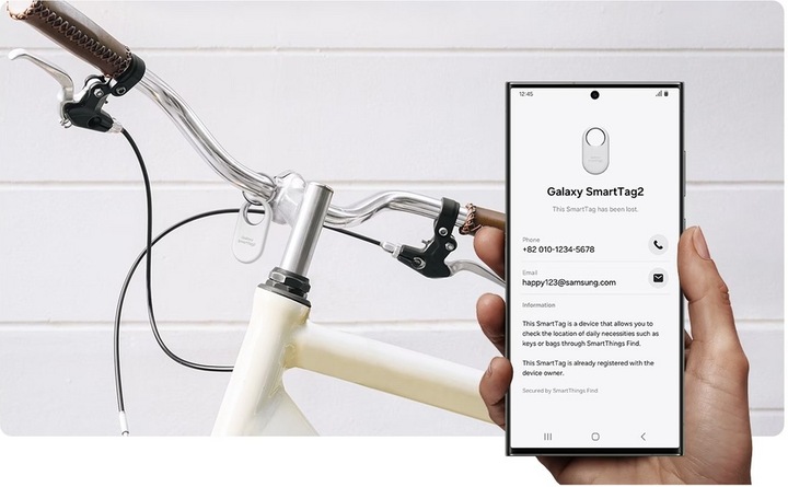 Lokalizator GPS Samsung SmartTag2 Tracker Bluetooth Breloczek Czarny