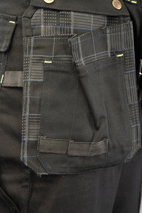 Spodnie robocze monterskie z kieszeniami Stretch Cordura elastan r 28