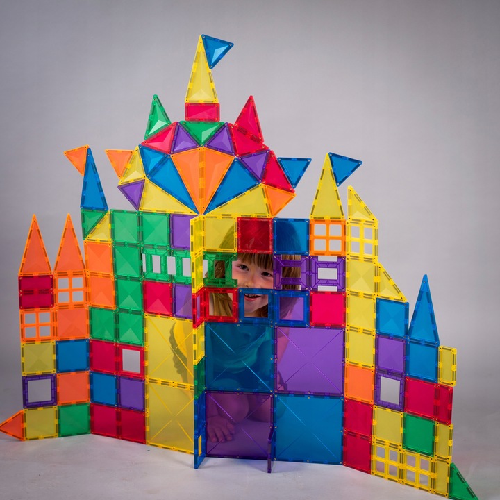 Klocki magnetyczne konstrukcyjne duże Rainbow Creative Pack 102 Connetix