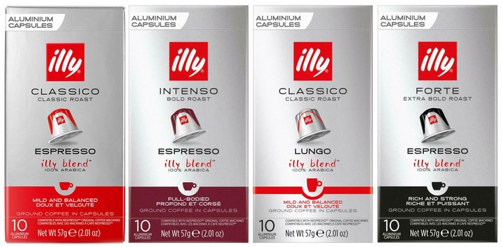 KAWA NESPRESSO illy Zestaw Lungo Classico 40szt