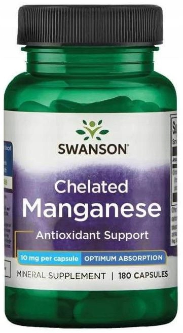 SWANSON Albion Chelat Manganu 10 mg 180 kaps.