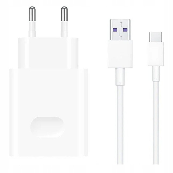 Ładowarka sieciowa 25W Huawei SuperCharge + kabel USB typ C ORYGINALNA