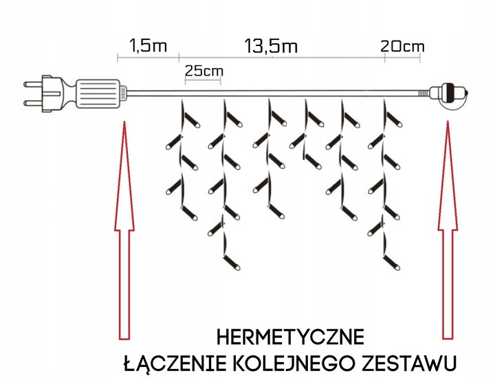SOPLE 300 LED PROFESJONALNE GRUBE LAMPKI choinkowe KURTYNA + FLASH mikołaj