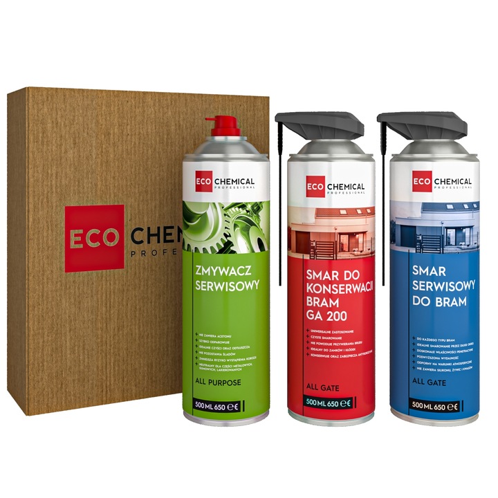 ZESTAW DO SMAROWANIA I KONSERWACJI BRAM 3x500ml