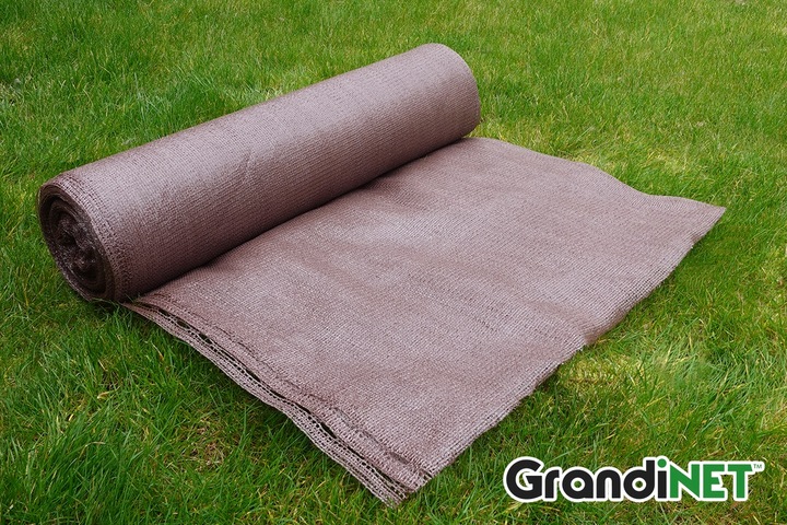 Siatka Osłonowa 1,5x15m 80% Brązowa Przed Wiatrem Sąsiadami Na Panele Płot