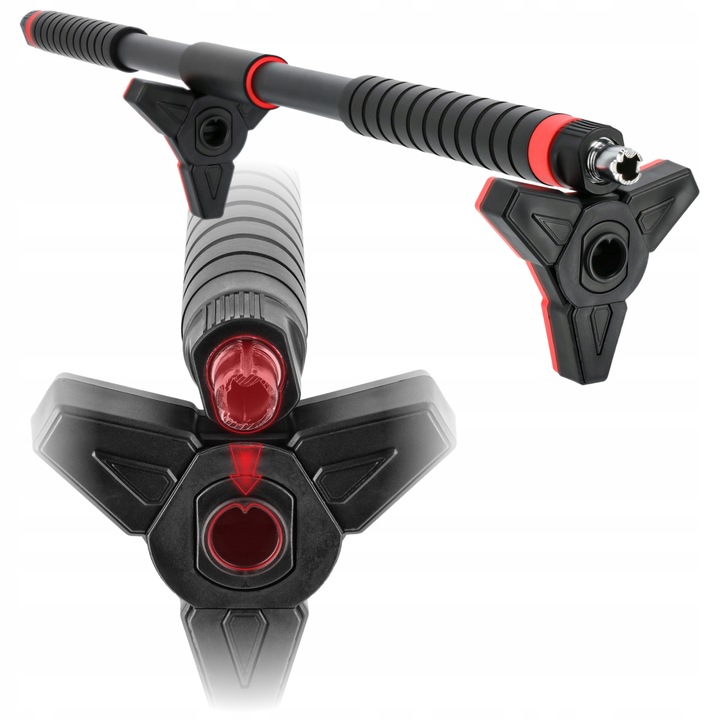 DRĄŻEK ROZPOROWY DO PODCIĄGANIA ĆWICZEŃ REGULOWANY STALOWY 98-130CM PREMIUM