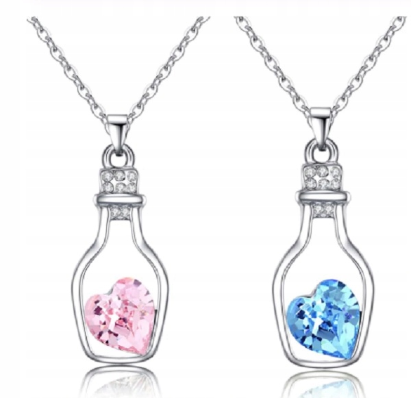 NASZYJNIK PRZYJAŹŃ SERCE PRZYJACIÓŁKI BFF 2SZ B050