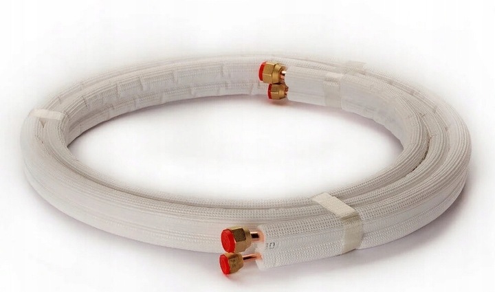 Rurki do klimatyzacji Ebrille 1/4'' + 3/8'' 5mb z kielichami wysoka jakość