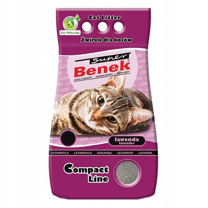 Super Benek Compact Lawenda 25L Active żwirek