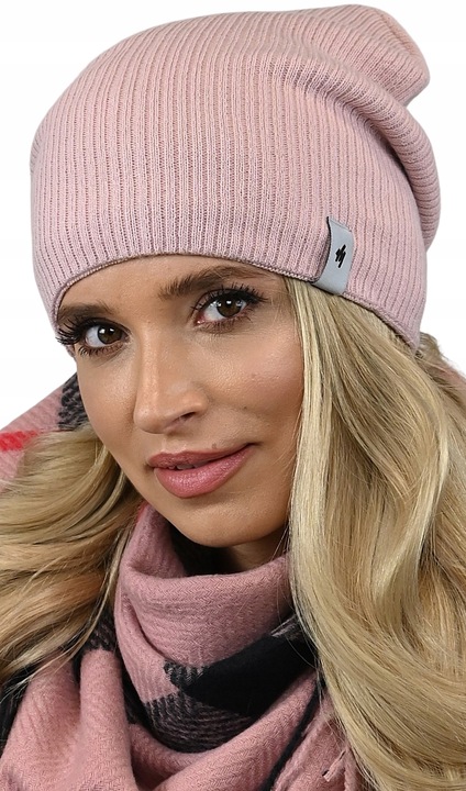 CZAPKA beanie smerfetka damska polar
