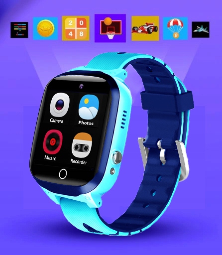 Smartwatch Zegarek Dla Dzieci SIM Aparat Telefon Gry Odtwarzacz Muzyki