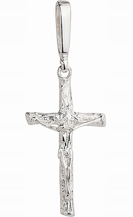 Srebrny Wisiorek Krzyżyk Duży z Jezusem Chrystusem pr 925