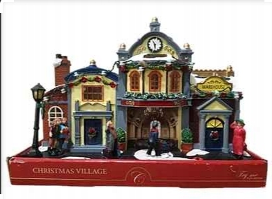 Świąteczna Pozytywka – Miasteczko z Ruchomymi Elementami i Melodią opis !!!