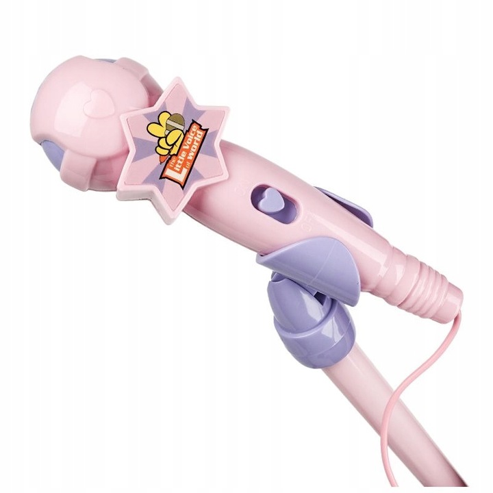 ZESTAW KARAOKE DLA DZIECI ODTWARZACZ MP3 MIKROFON STATYW NN KSET