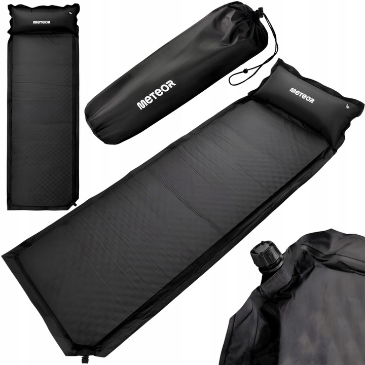 Mata Samopompująca Materac Karimata Z Poduszką Na Kemping Pod Namiot 200x66