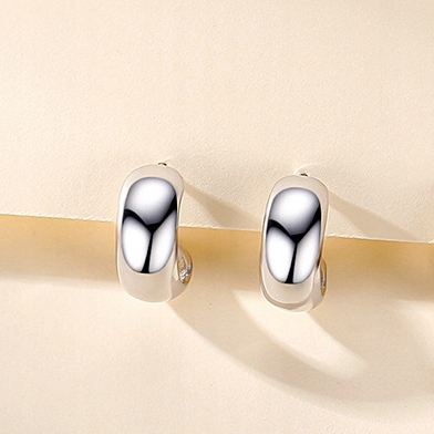 KOLCZYKI Srebrne PRÓBA 925 SREBRO Sztyfty Geometryczny C WKRĘTKI Damskie