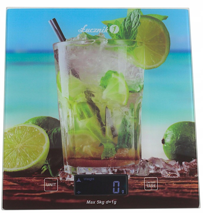 Waga kuchenna LCD do 5kg ŁUCZNIK lemon