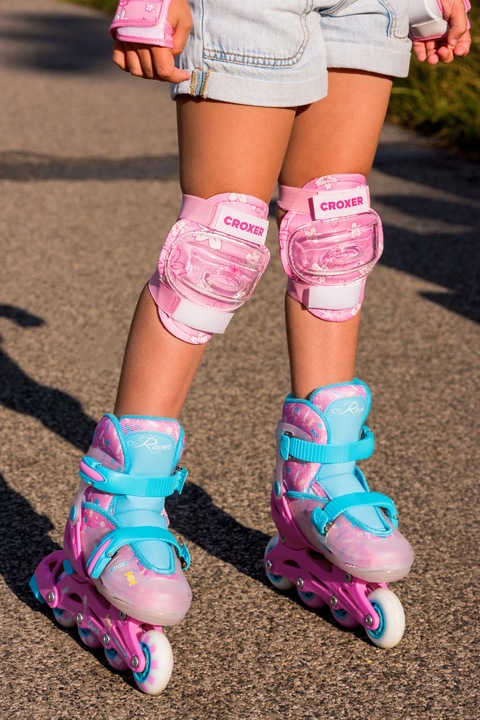 Rolki Regulowane RAVEN Caramell 26-29 Kółka LED